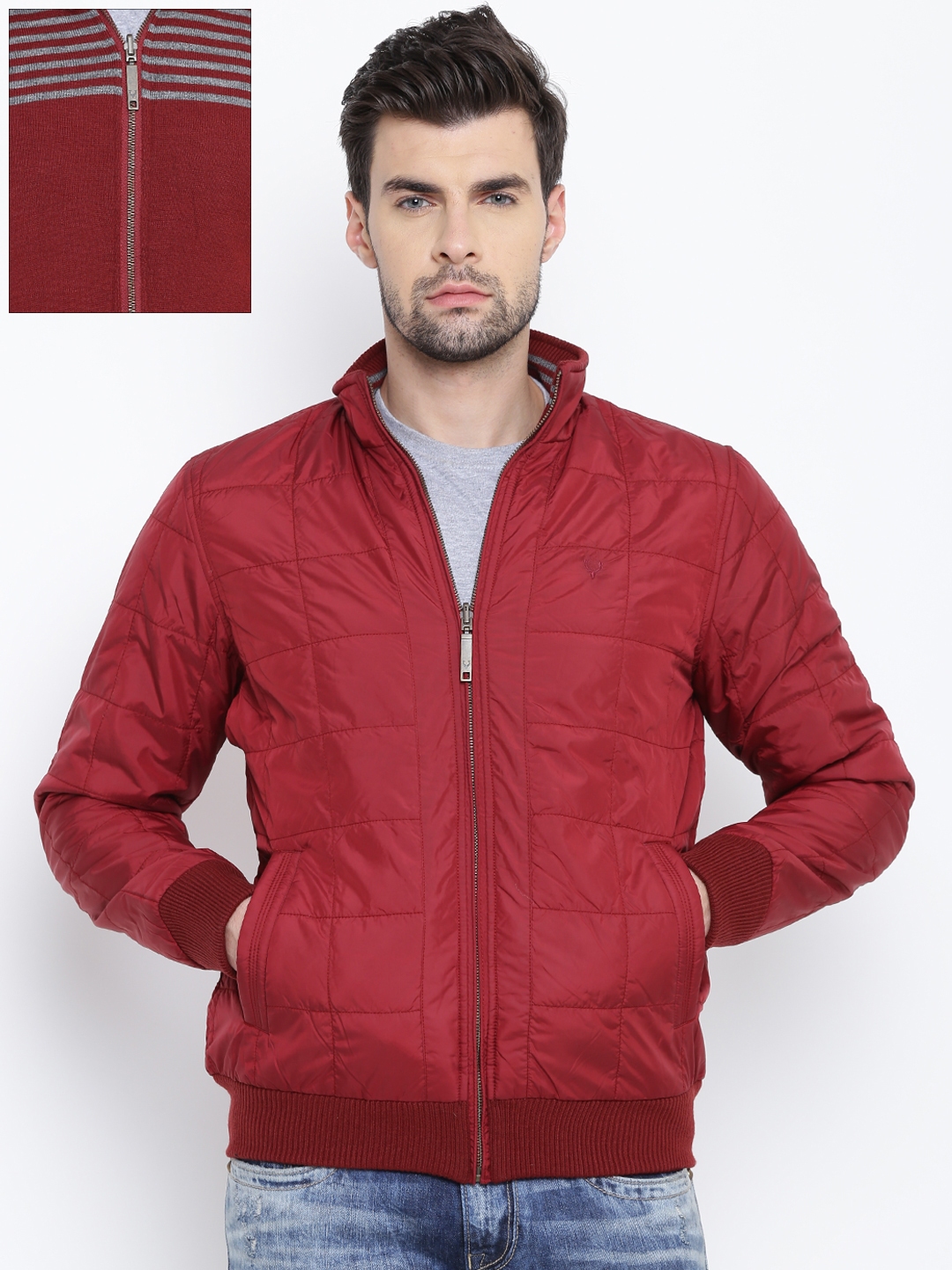 allen solly jackets myntra