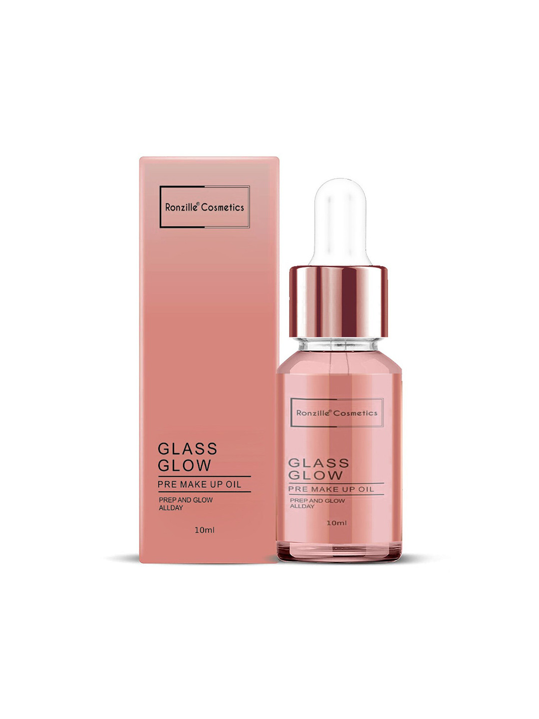 Ronzille Glass Glow Pre Makeup Oil Primer For Prep & Glow All Day - 10ml