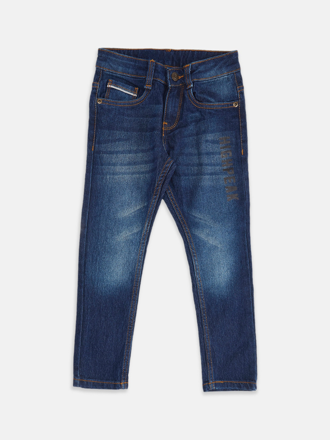 Pantaloons Junior Boys Blue Tapered Fit Light Fade dark shadec Jeans