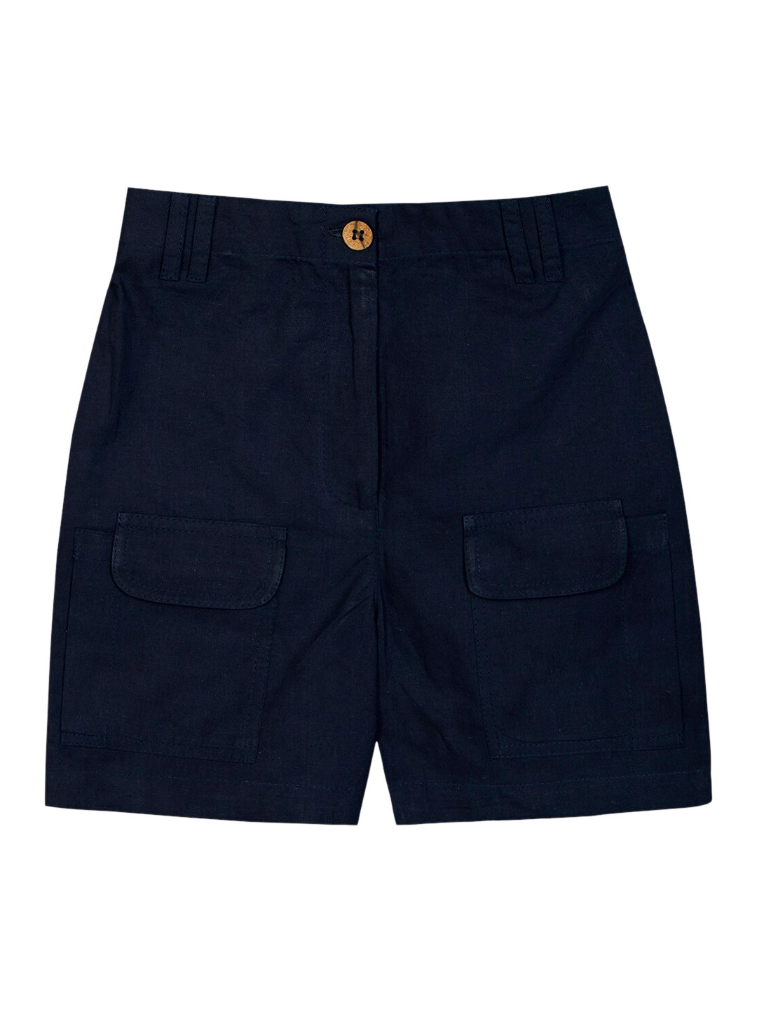 Budding Bees Boys Blue Cotton Cargo Shorts