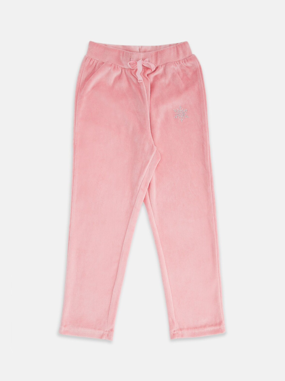 Pantaloons Junior Girls Peach-Coloured Trousers