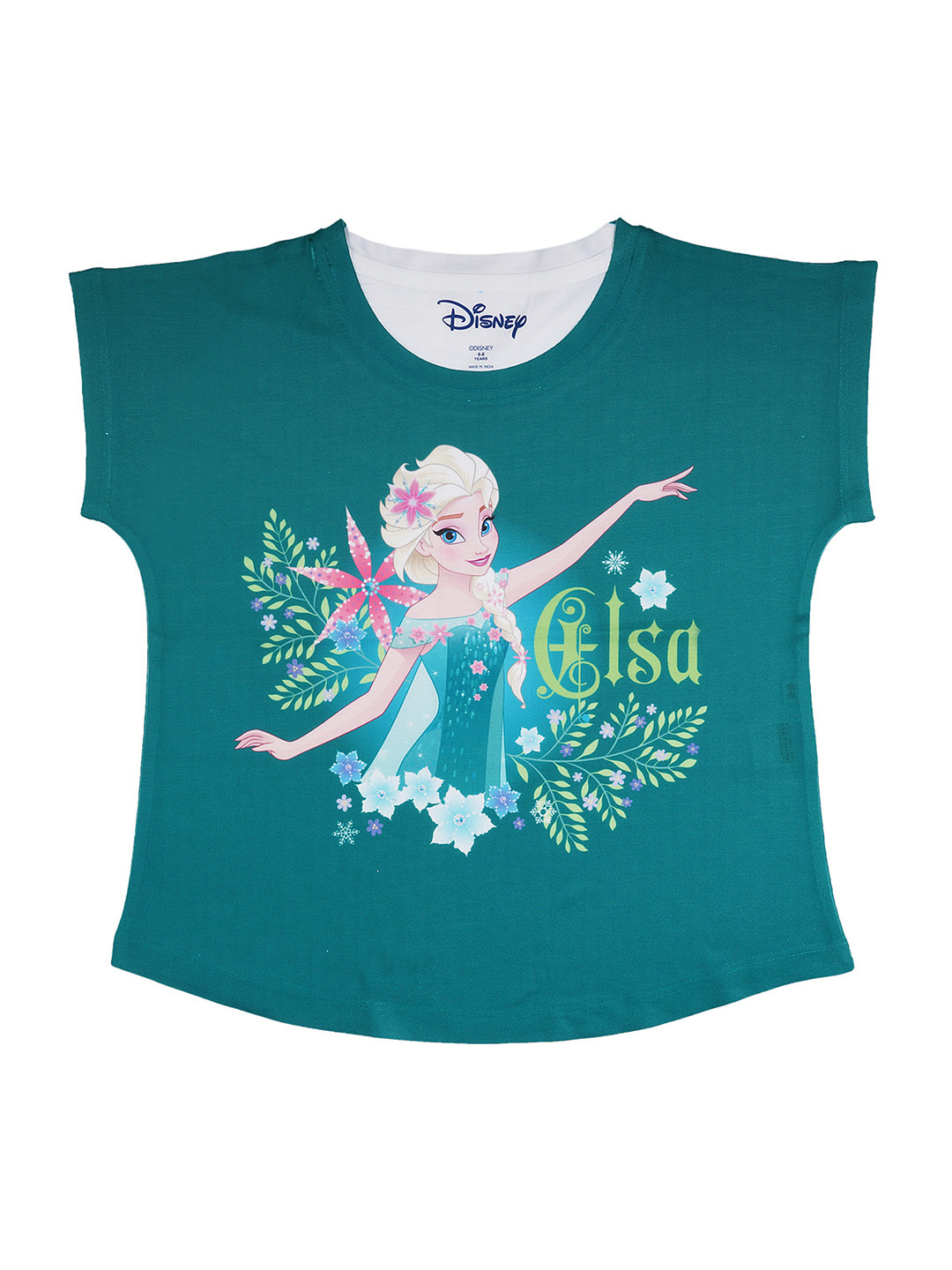 Disney by Wear Your Mind Green Printed T-shirt