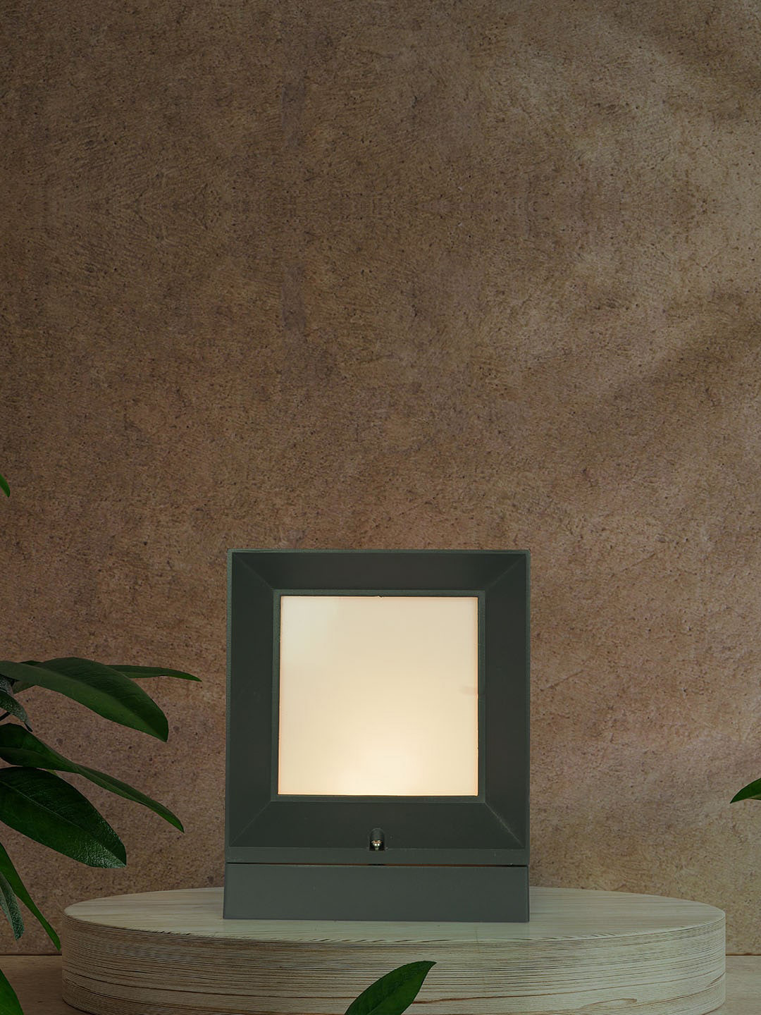 Fos Lighting Black Solid Pillar Light Gate Outdoor Lamps