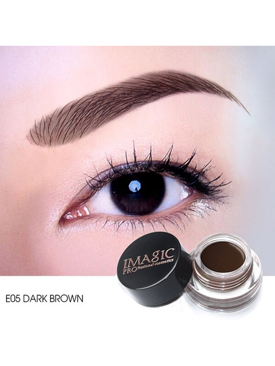 IMAGIC Water Resistant & Sweatproof Eyebrow Gel - Dark Brown