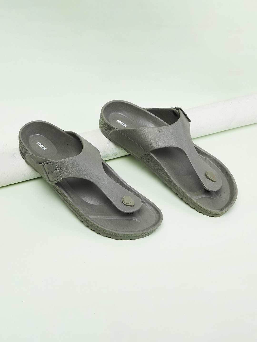 max Men Grey  Flip Flops