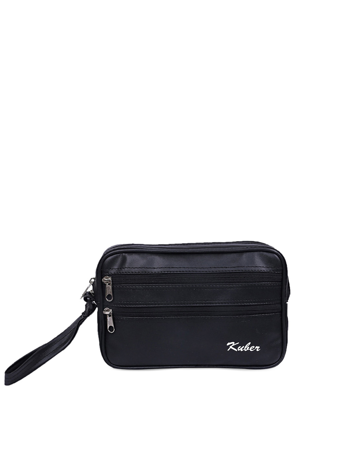 Kuber Industries Unisex Black Solid Messenger Bag