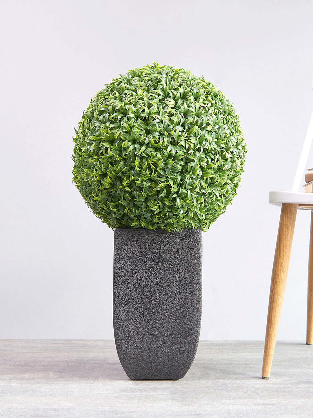 Pure Home and Living Green Solid Vanilla Ball Topiary Artificial Plant