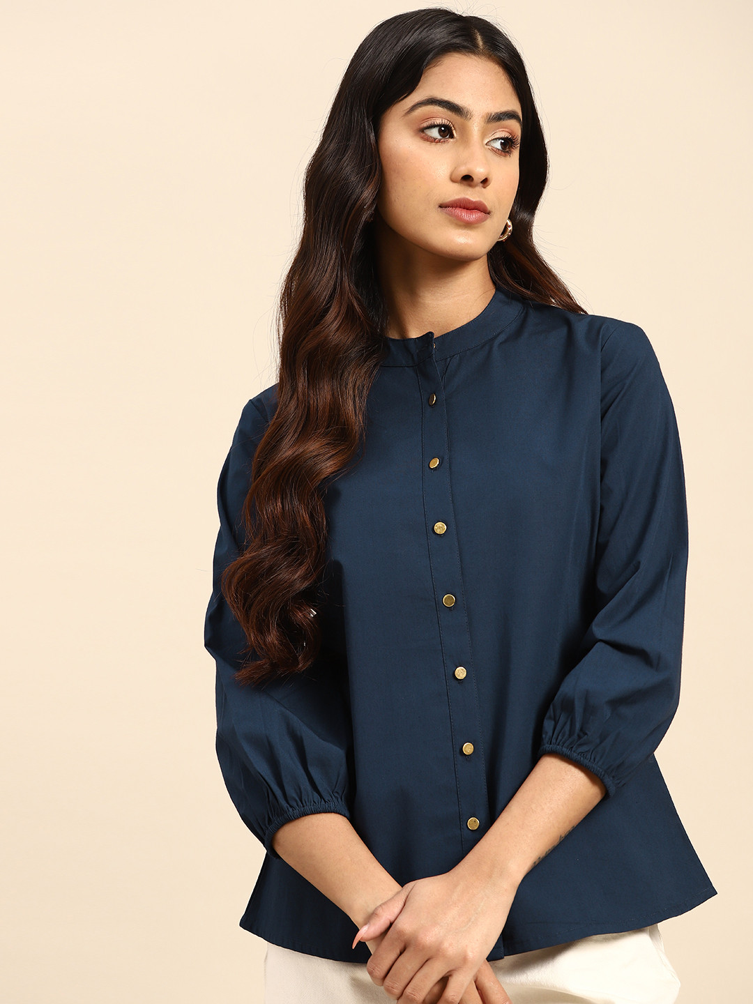 all about you Pure Cotton Opaque Casual Shirt