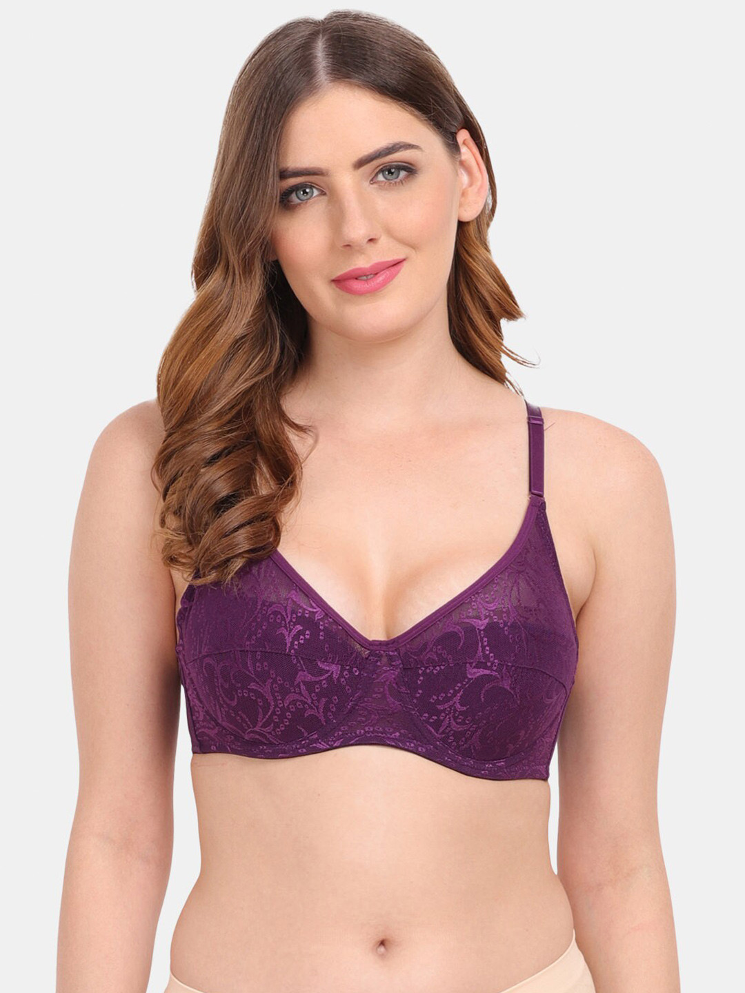 Amour Secret Purple Underwired Bra