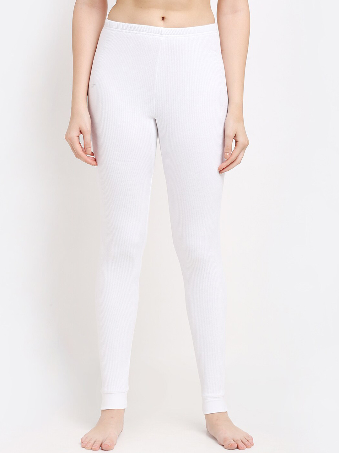 Aerowarm Women White Solid Thermal Bottom