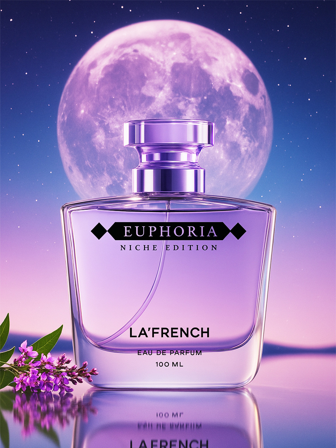 La French Unisex Euphoria Long Lasting Lavender & Fresh Fragrance Perfume 100ml