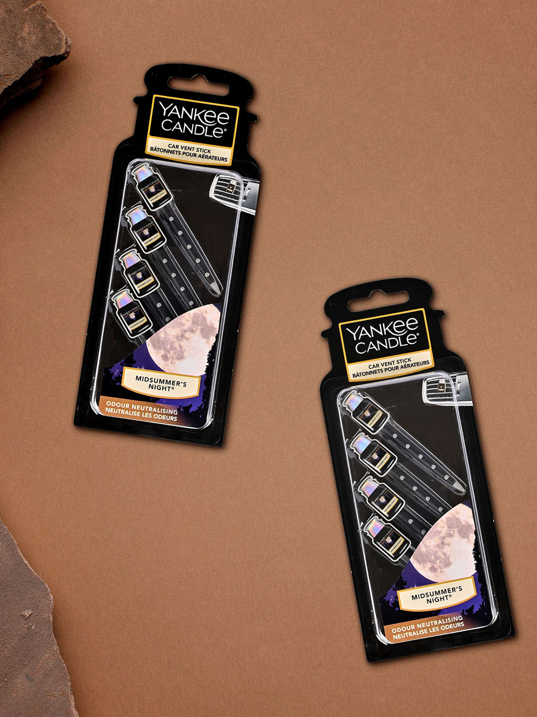 YANKEE CANDLE Black Midsummers Night Car Vent Stick Scented