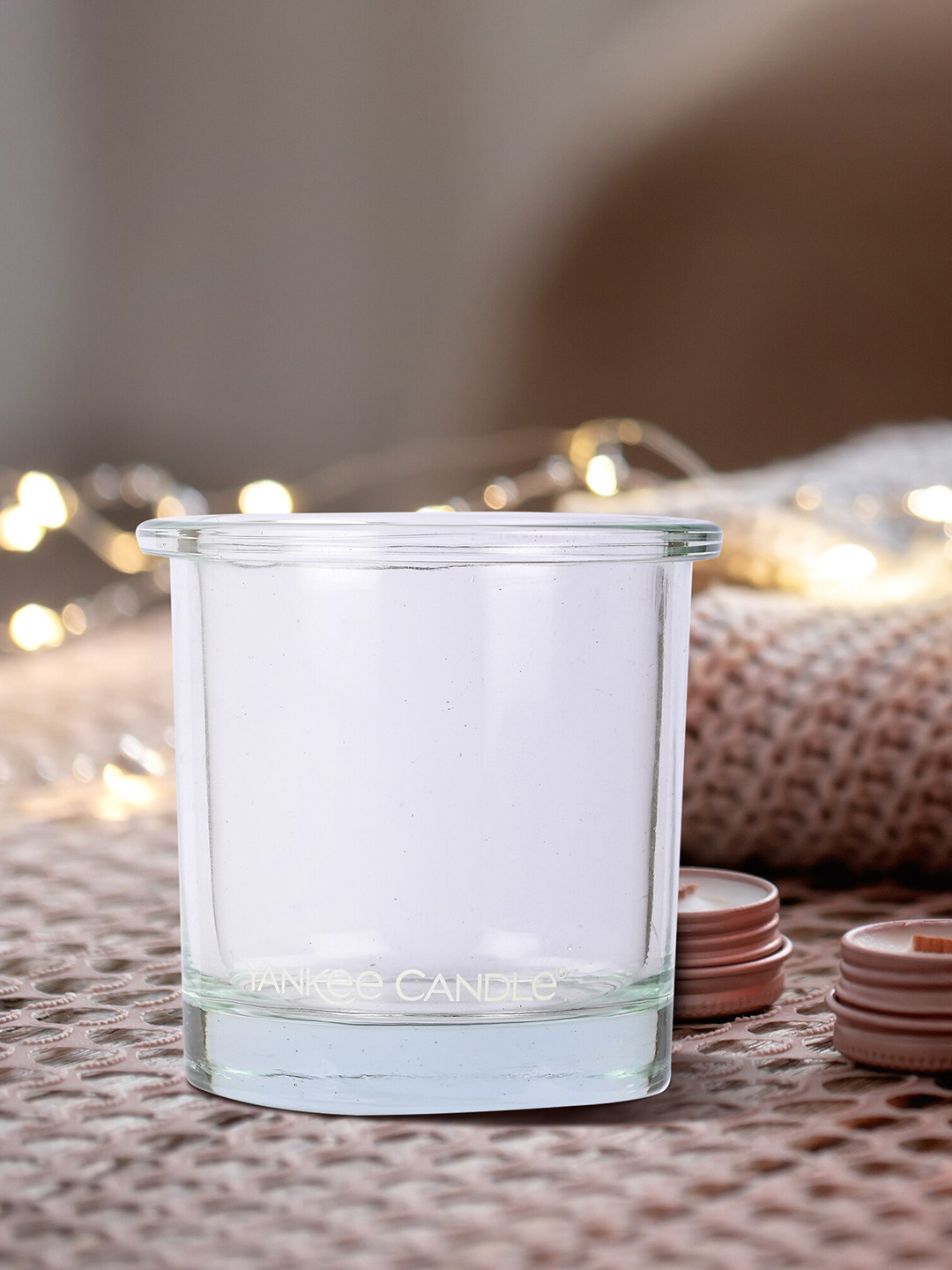 YANKEE CANDLE Transparent Solid Pop Votive Tealight Candle Holder