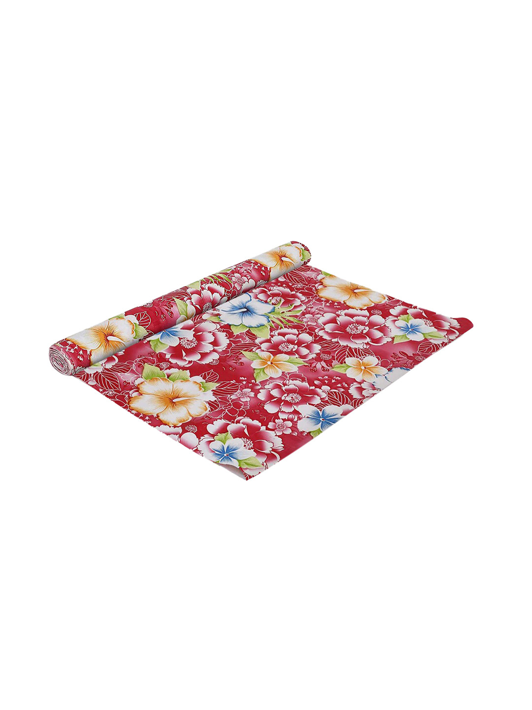 Kuber Industries Pink Floral Printed Shelf Liners Organisers