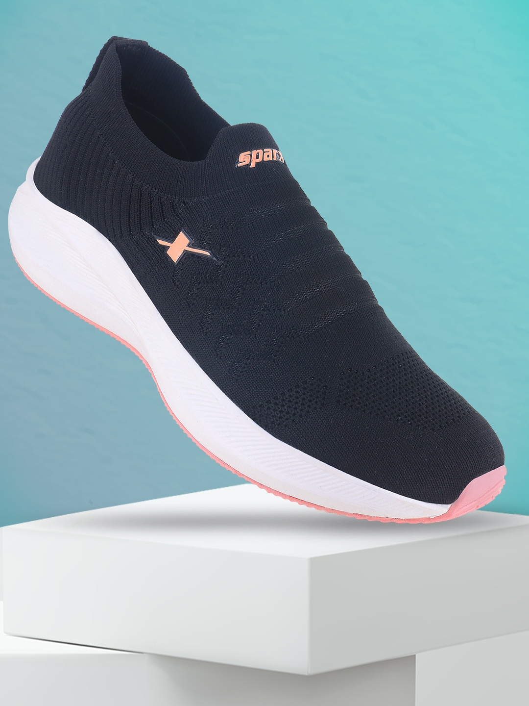 Buy Sparx Women Black White Textile Running Non Marking Shoes Sports Shoes for Women 20577394 Myntra