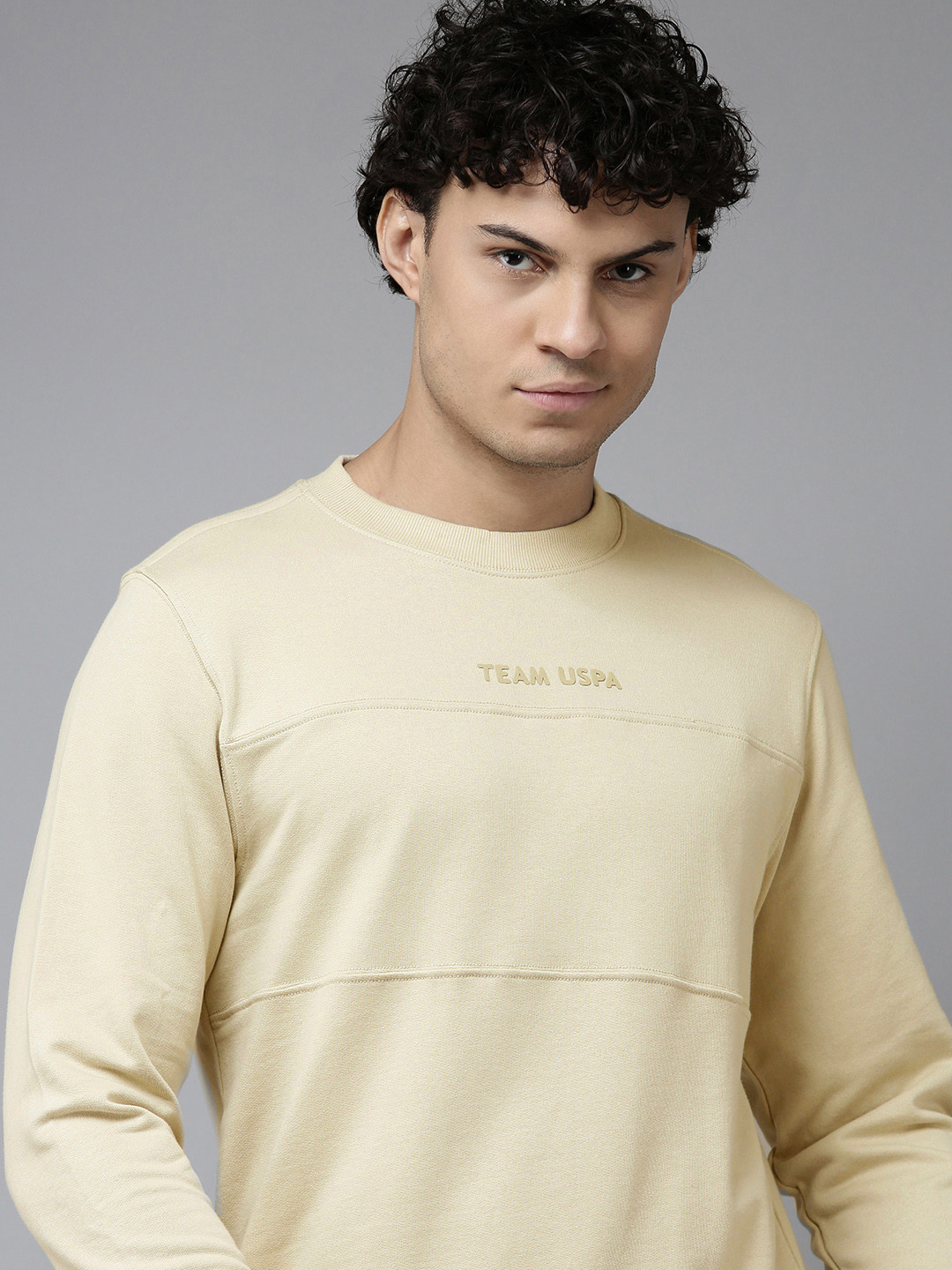 U.S. Polo Assn. Denim Co. Solid Round Neck Long Sleeves Sweatshirt