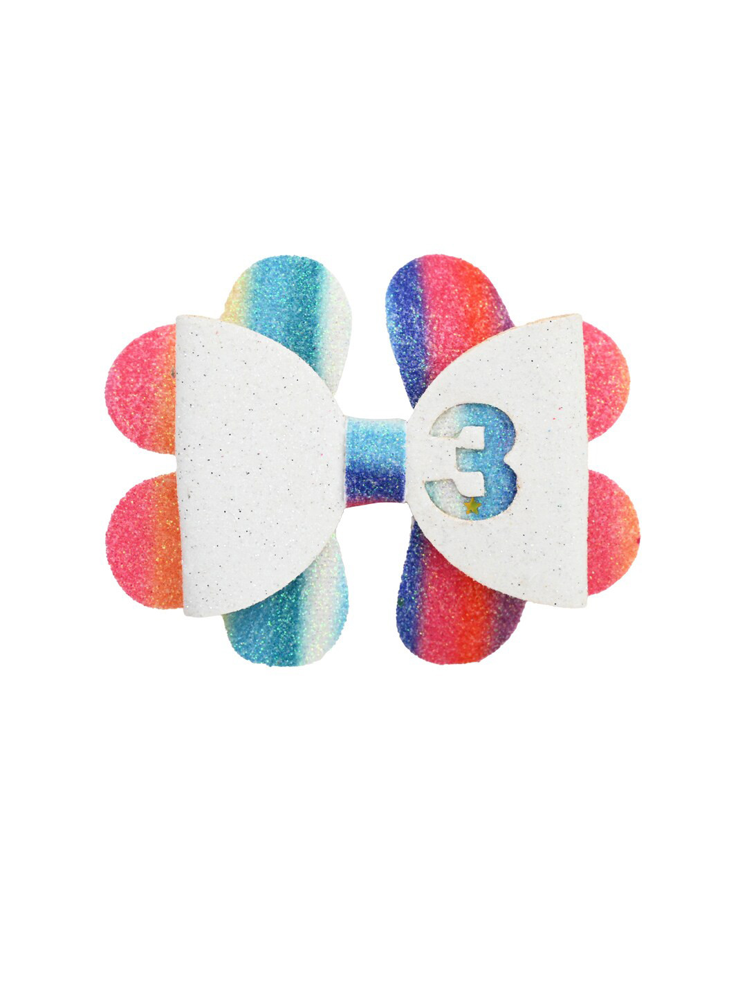 Aye Candy Girls White & Red Bow Alligator Hair Clip