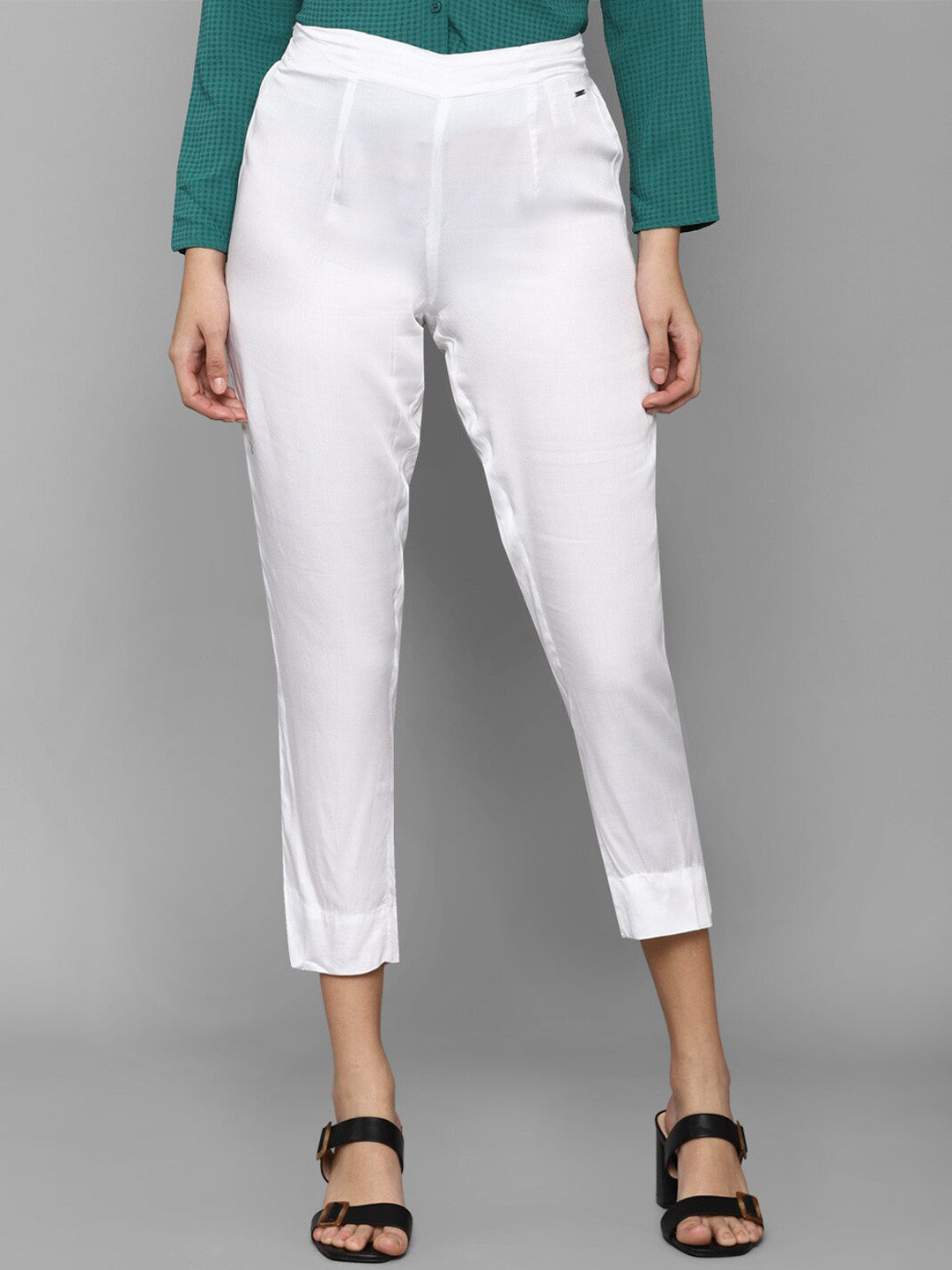 Allen Solly Woman Women White Cigarette Trouser