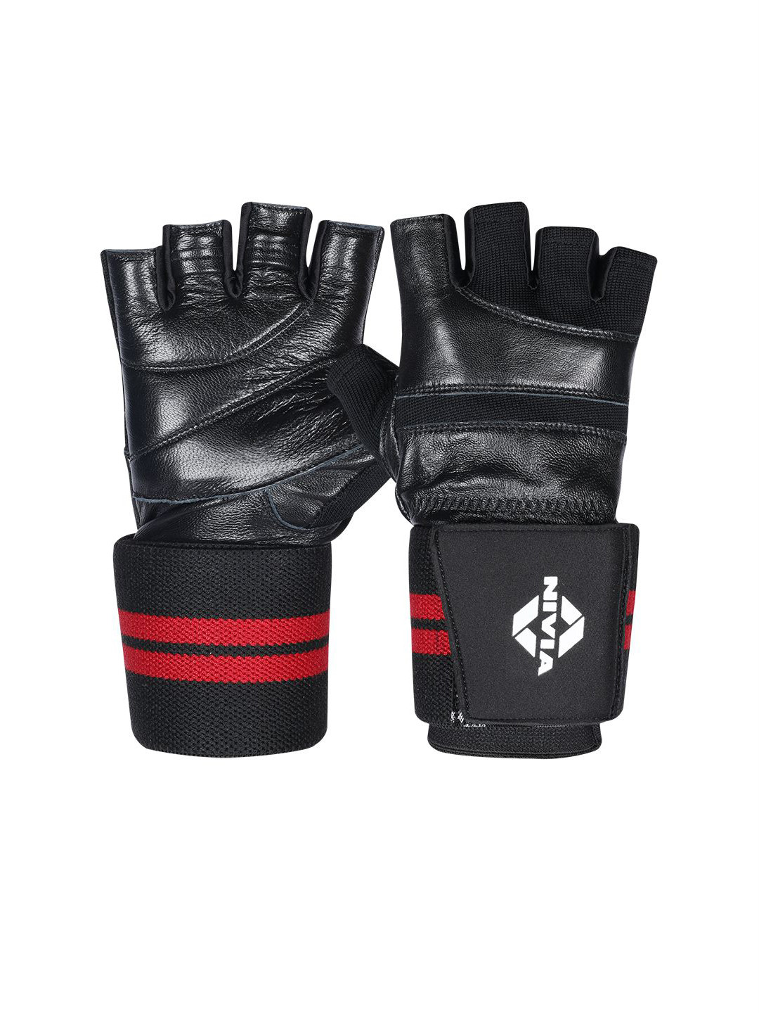 NIVIA Black Printed Weightlifting Gloves