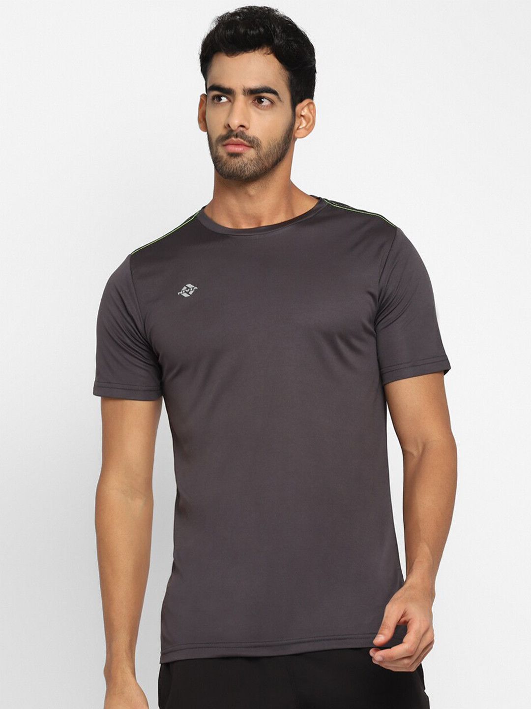 NIVIA Men Grey T-shirt