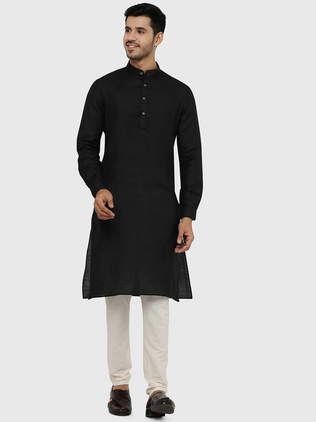 Modi Kurta Men Black Kurtas
