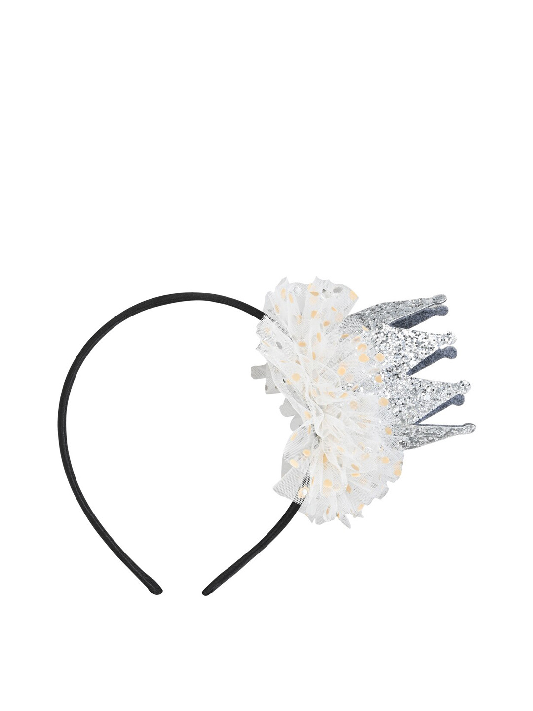 Aye Candy Girls White  Embellished Birthday Crown Headband