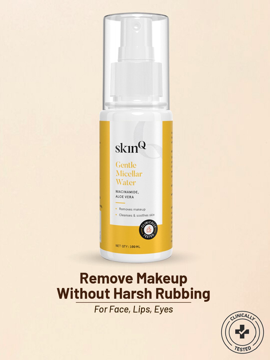 SkinQ Micellar Water & Niacinamide Glycerin Cleanses Dust Dirt Oil Makeup Remover