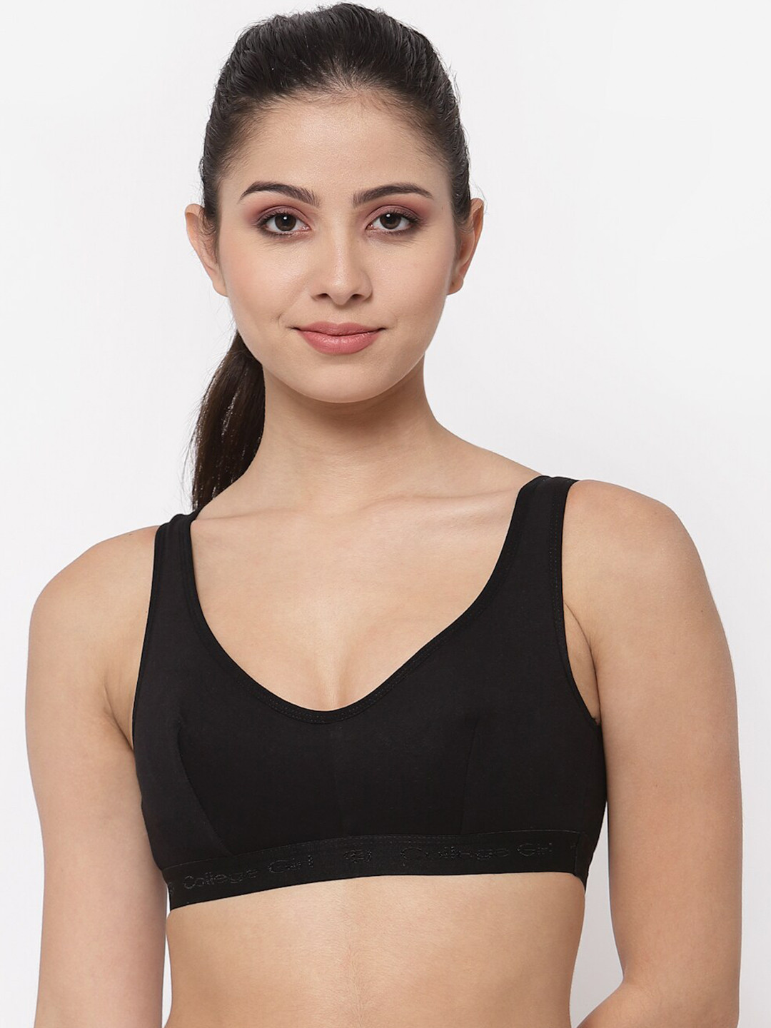 College Girl Black Bra