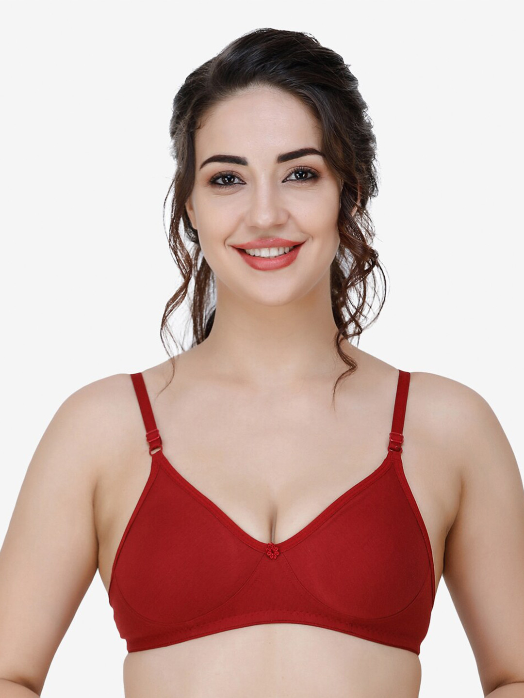 Docare Maroon Non Padded T-shirt Bra
