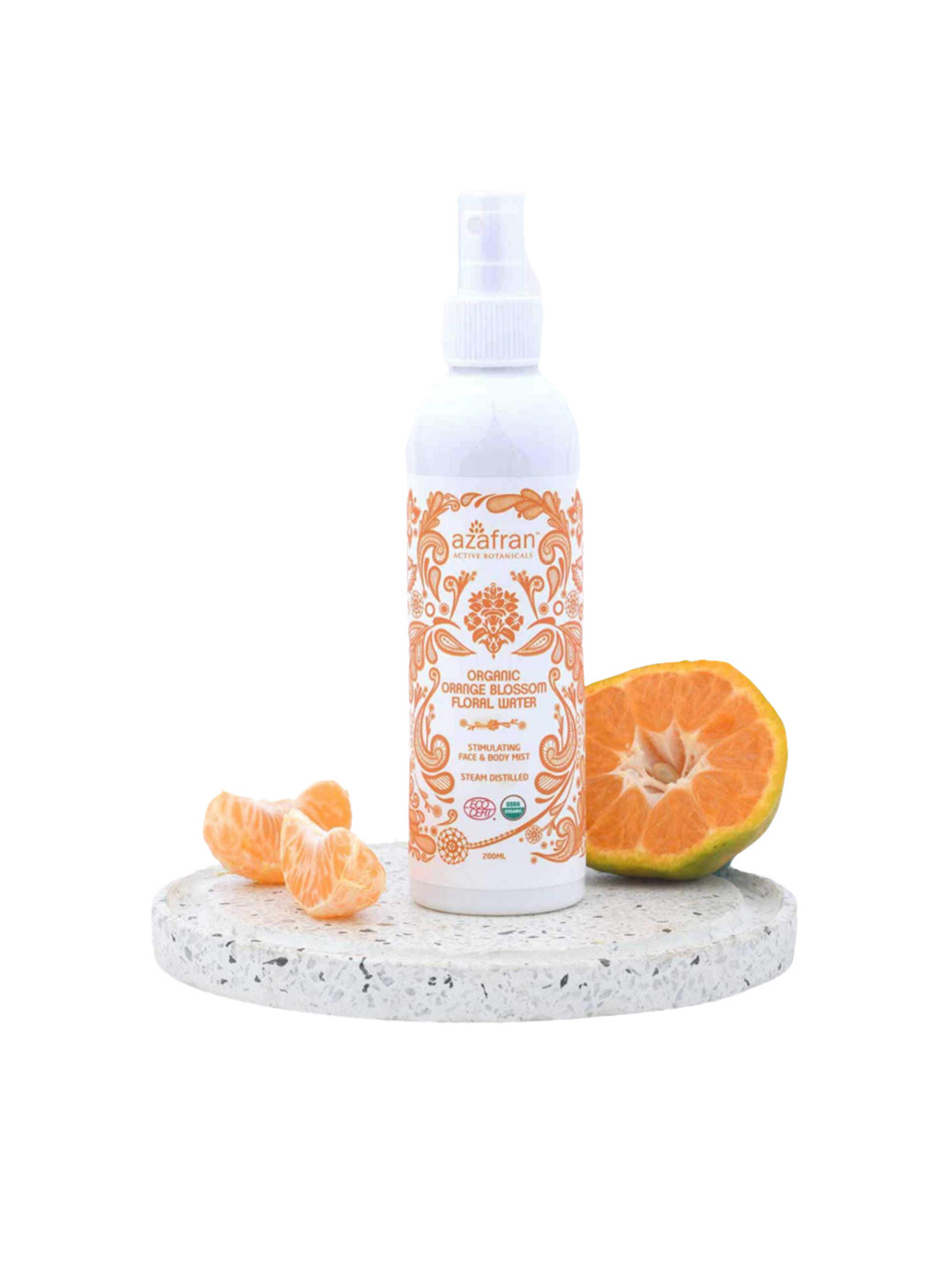 Azafran Organic Orange Blossom Floral Water For Instant Freshness - 200ml