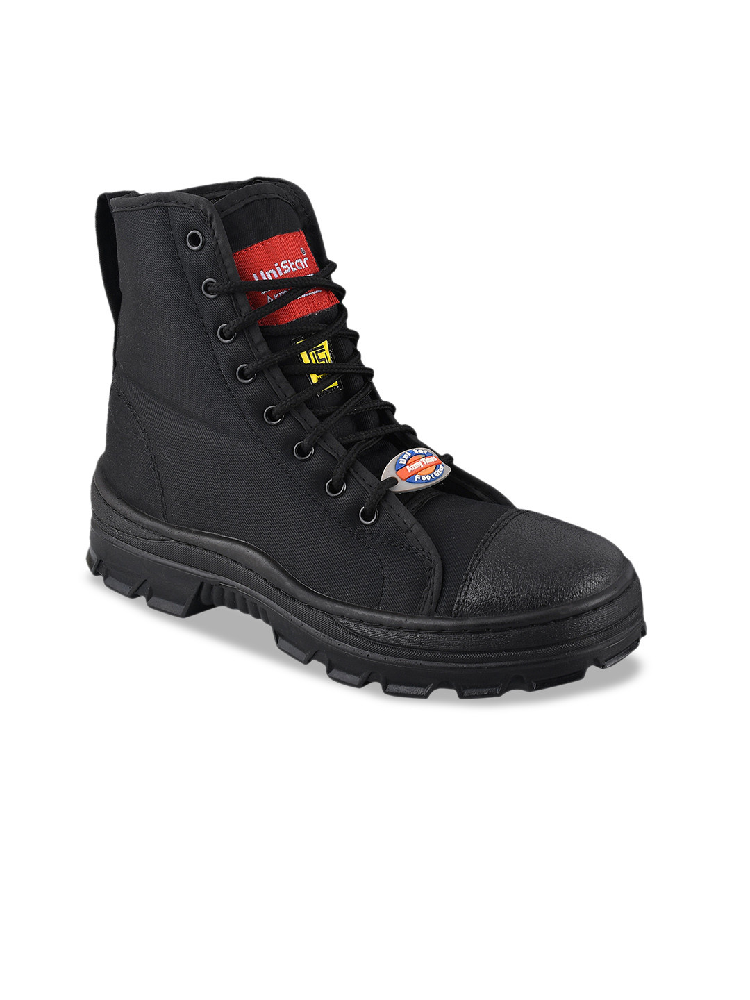 UNISTAR Men Black Solid Casual Boots