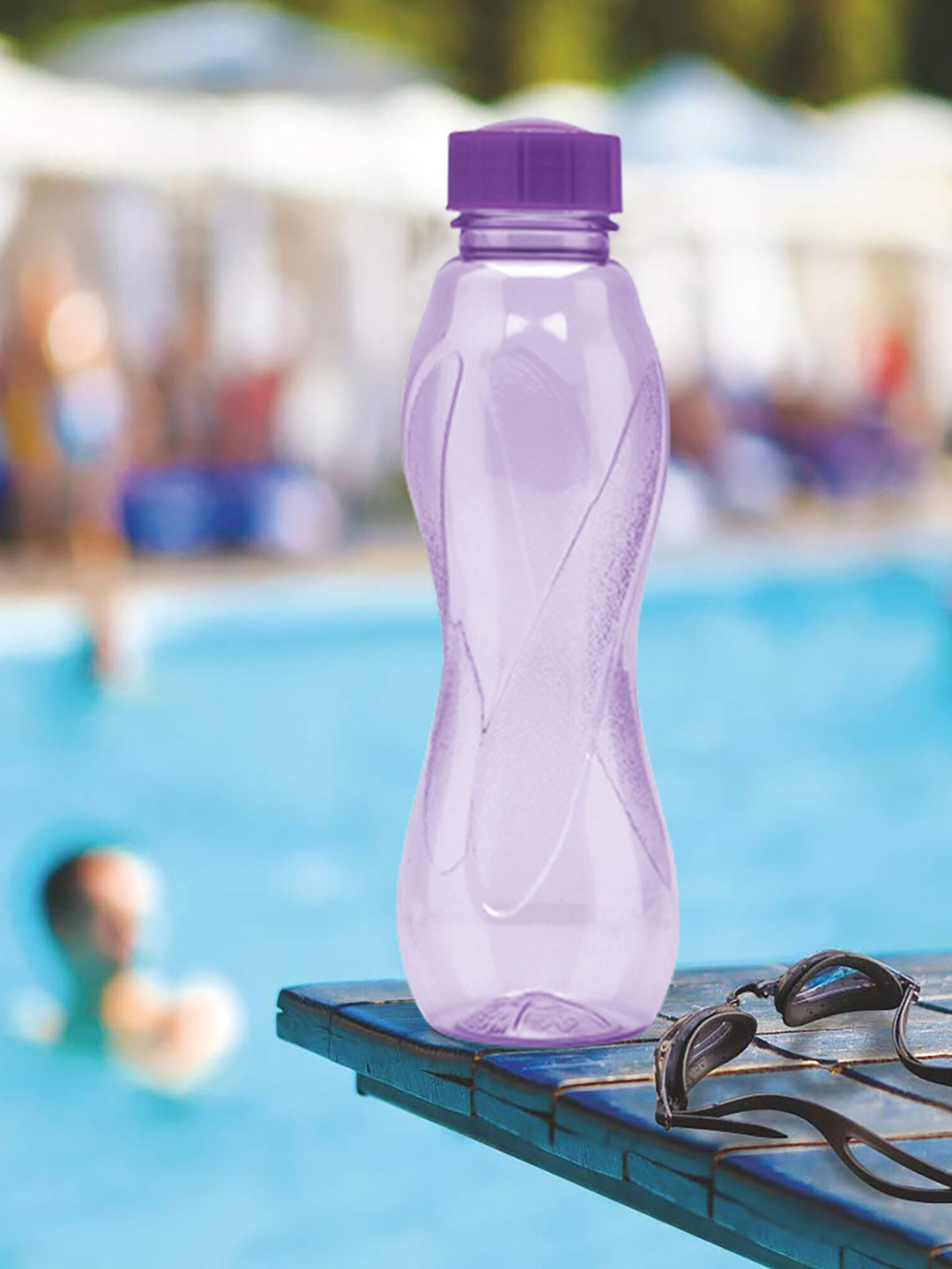 Milton BPA Free Purple Solid Plastic Spill Proof 6 Piece Water Bottle - 1L