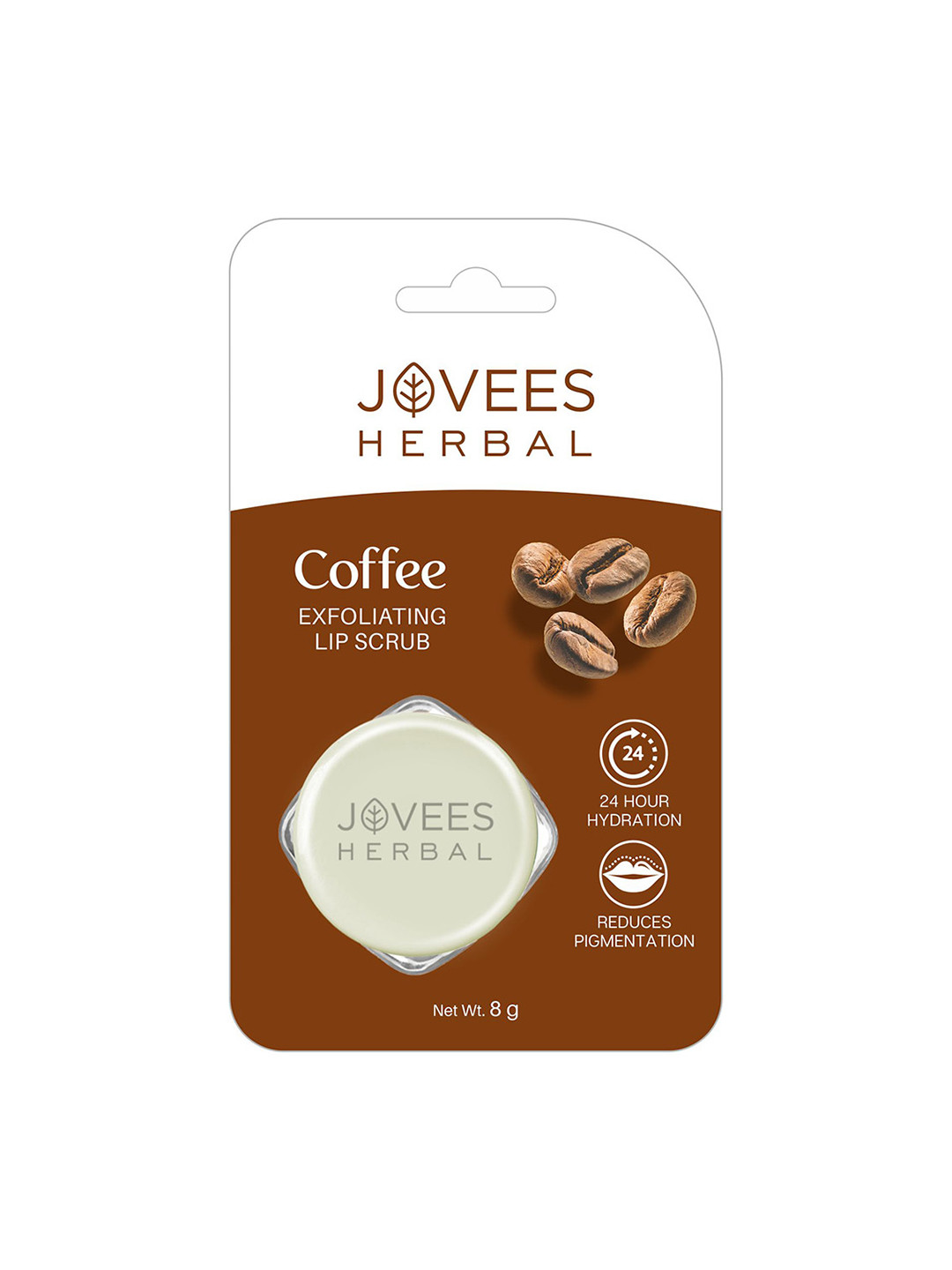 Jovees Off White Herbal Coffee Exfoliating Lip Scrub
