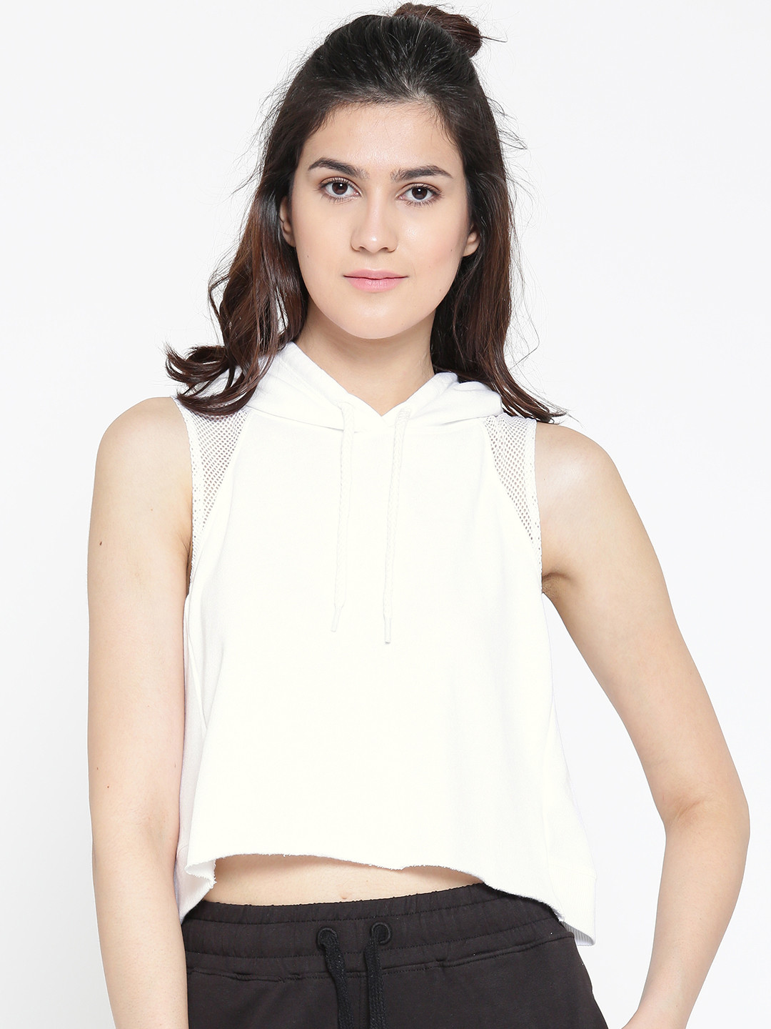 Aeropostale Women White Solid Top
