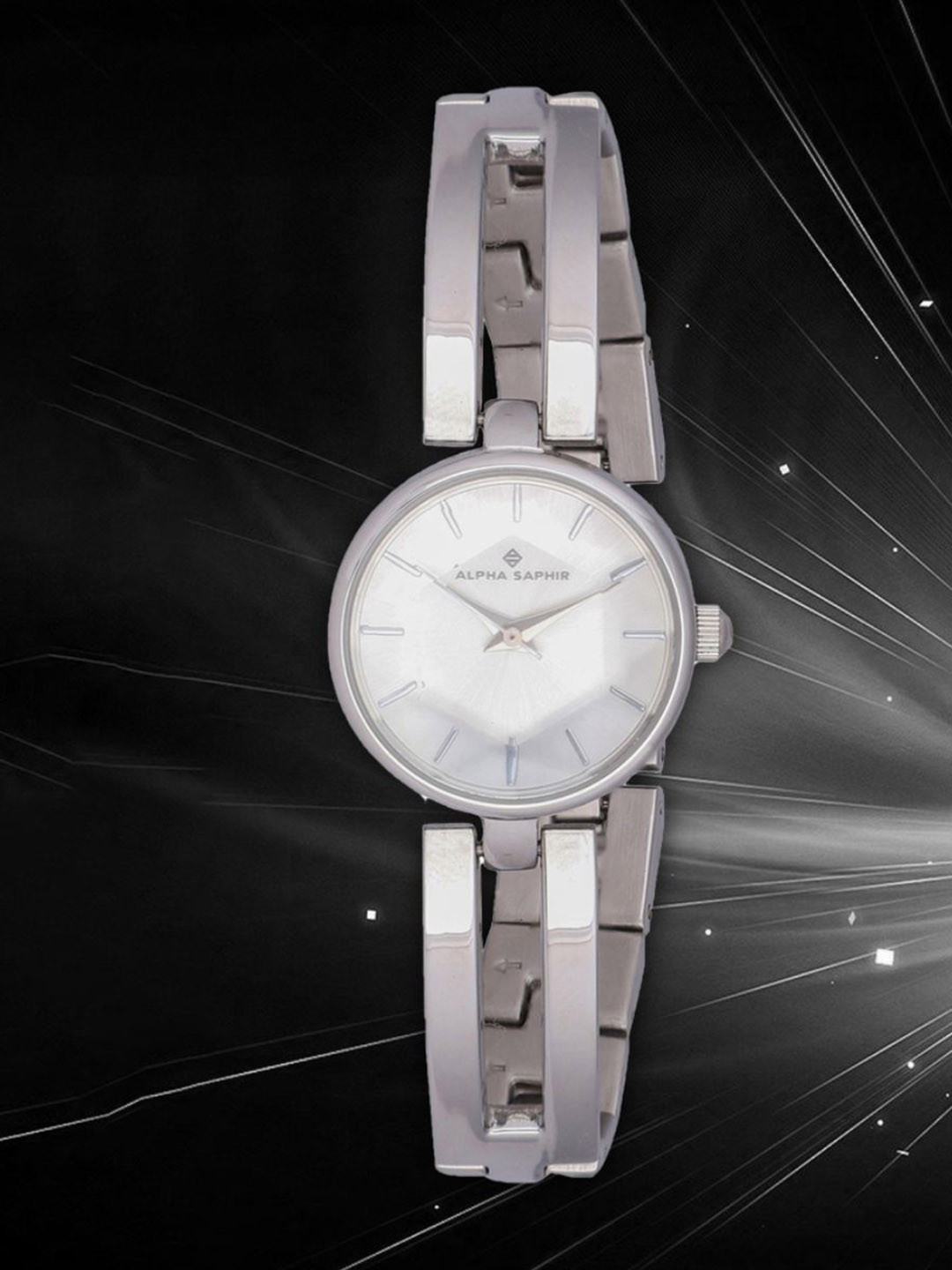 Jacques Lemans Women Silver-Toned Dial & Silver Toned Stainless Steel Bracelet Style Straps Analogue Watch