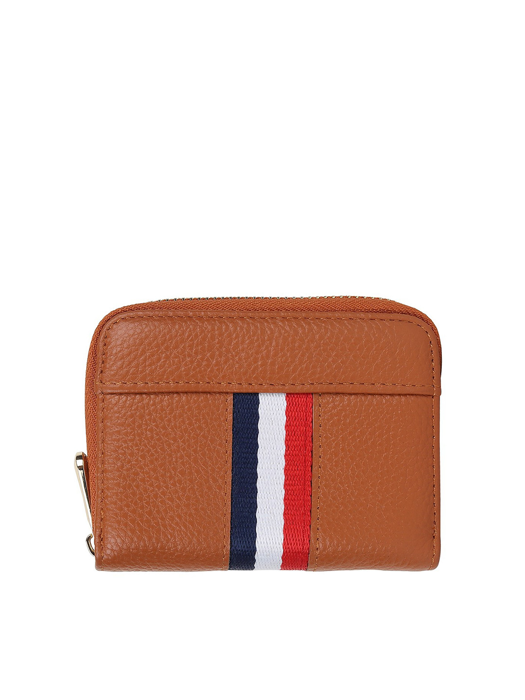 StealODeal Unisex Brown & White Colourblocked Leather Card Holder