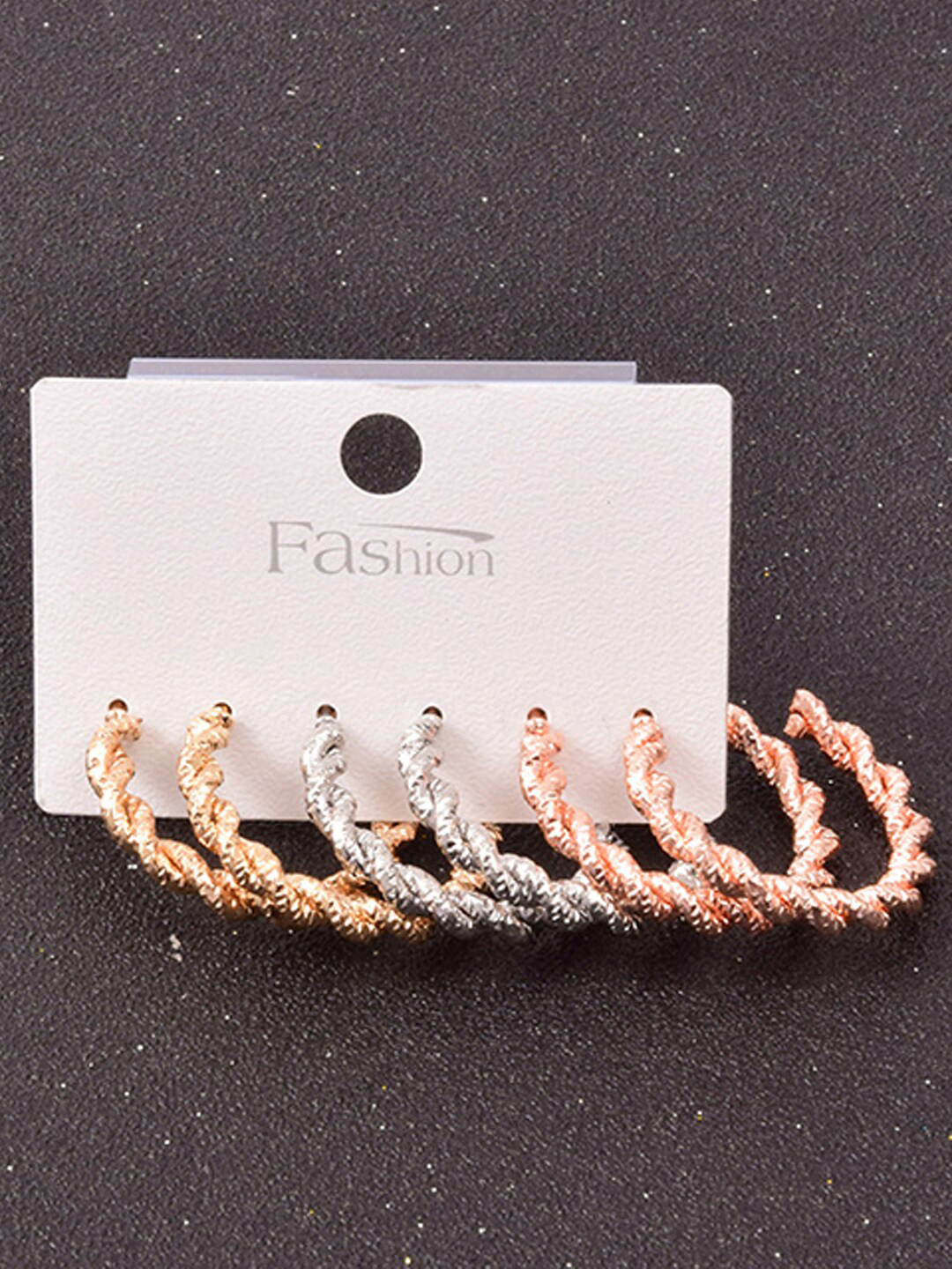 Young & Forever Pack Of 3 Half Hoop Earrings