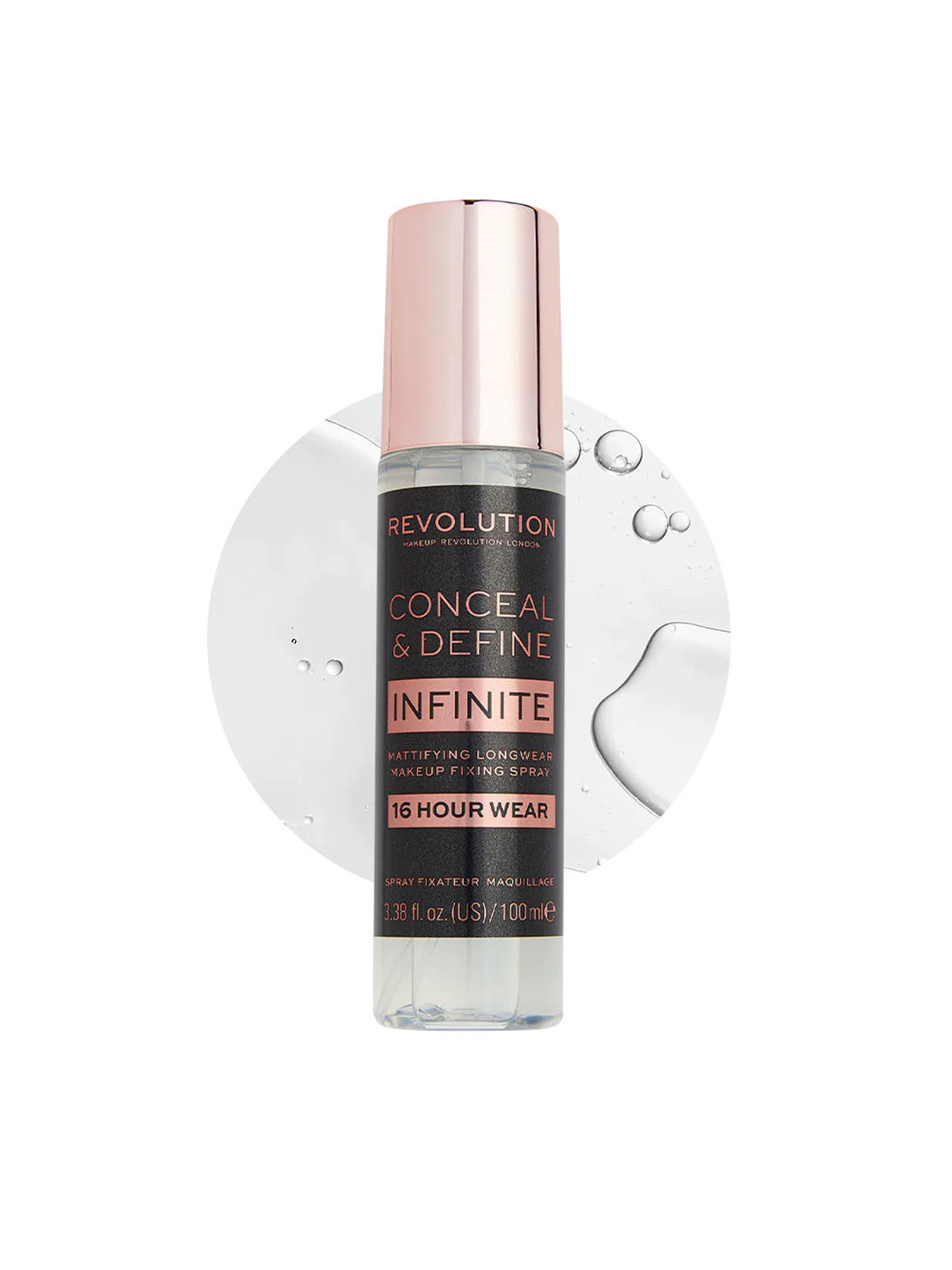 Makeup Revolution London Conceal & Define Infinite Mattifying Makeup Fixing Spray - 100 ml