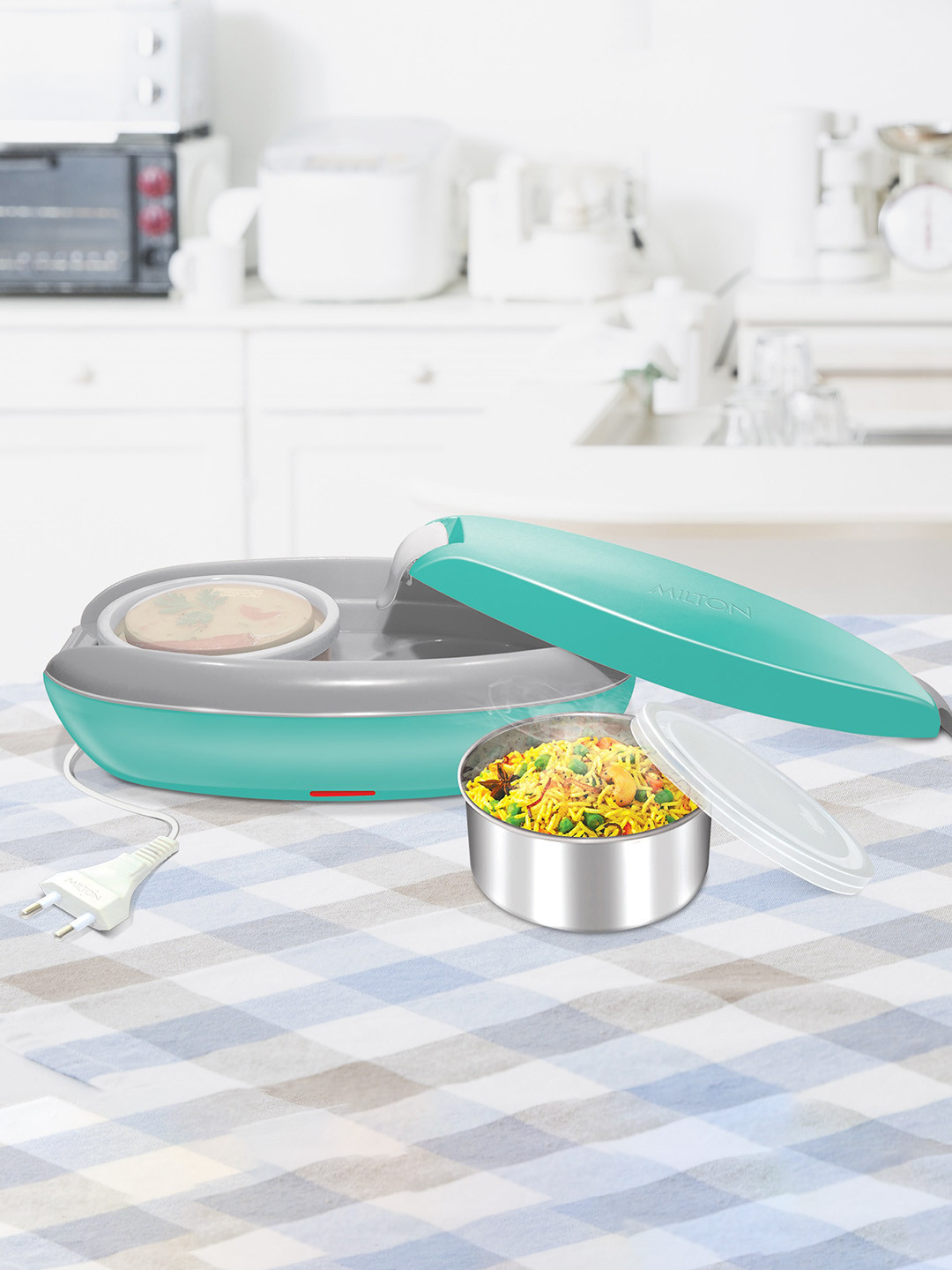 Buy Milton Set Of Green Swiftron Stainless Steel Electric Lunch