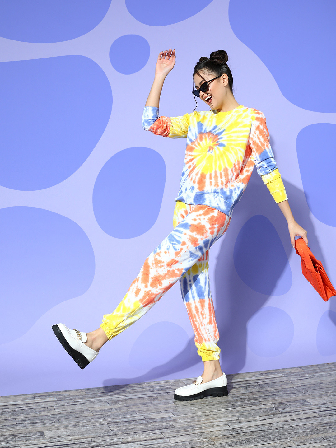 SASSAFRAS Women Terry Spiral Tie-Dye Joggers