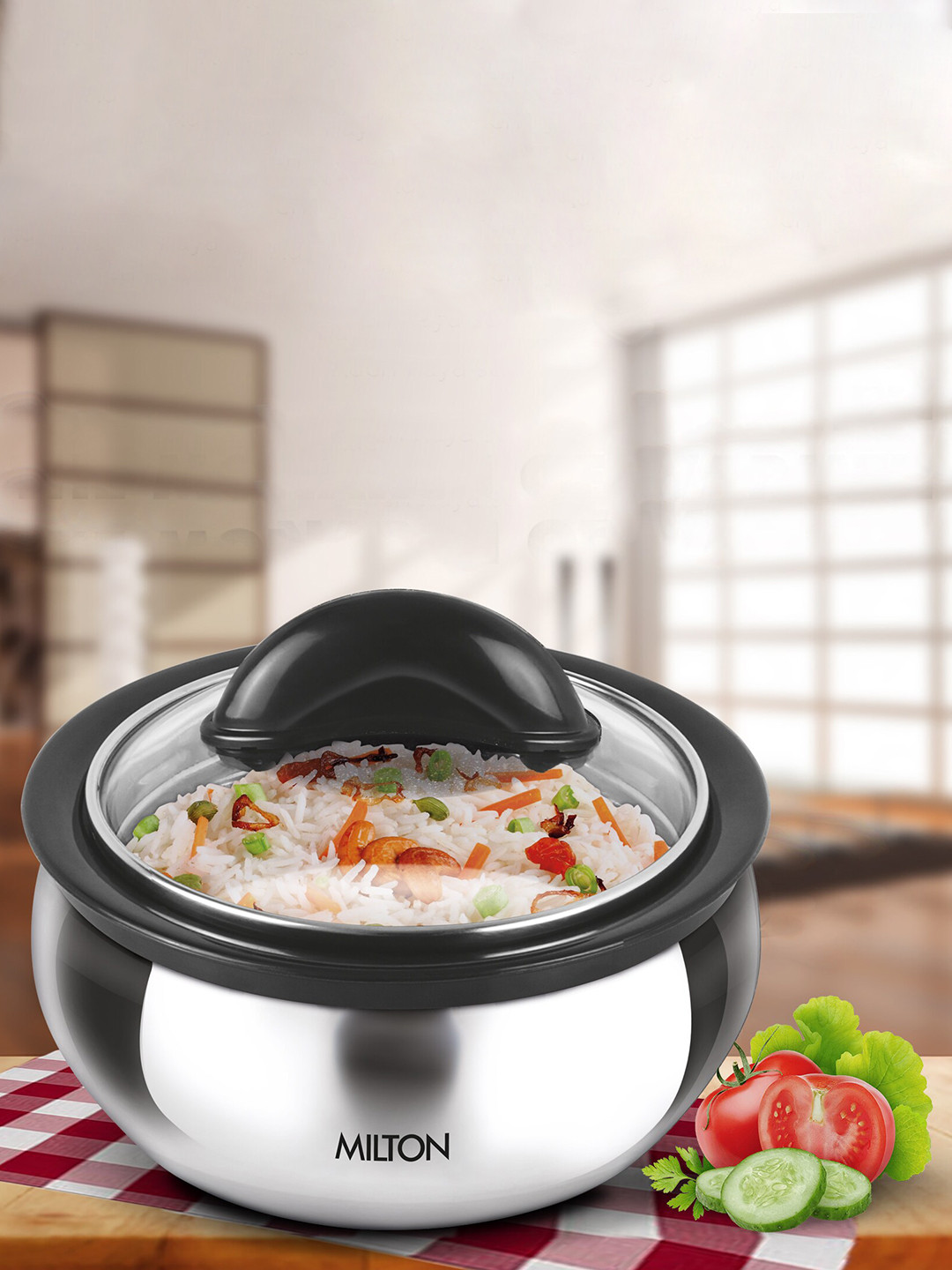 Milton Clarion Stainless Steel Casserole With Lid 1.95L