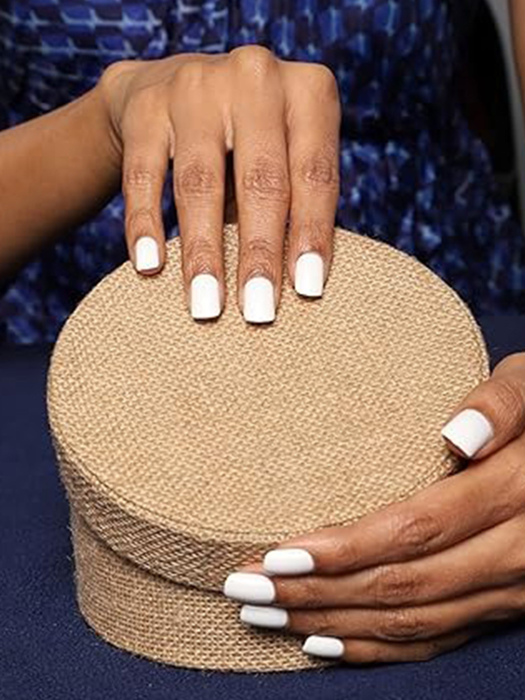 LICK Pack Of 2 Press On Nails Extension With Quick Dry Nail Glue - White