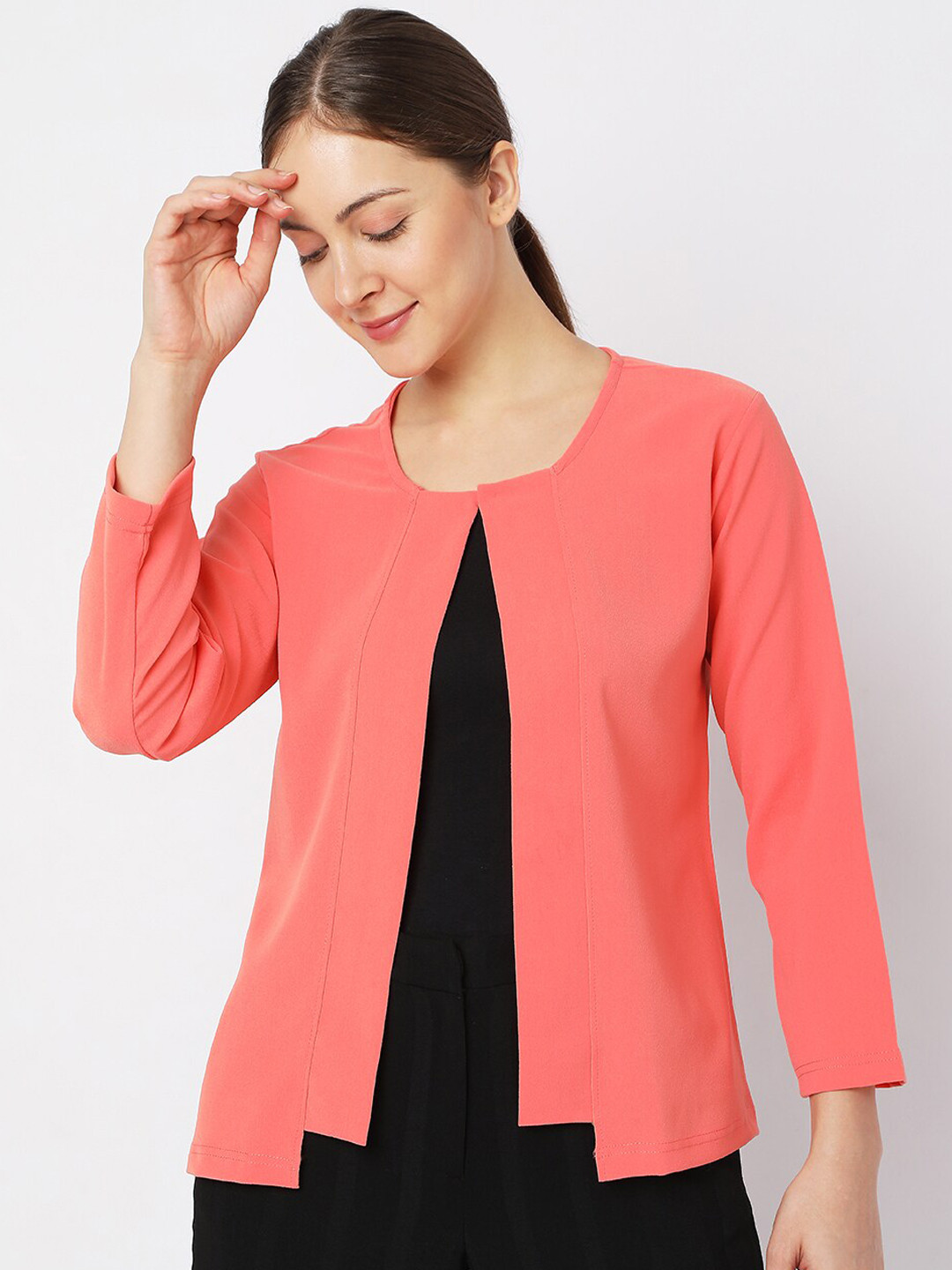 Smarty Pants Women Pink Lightweight Tailored Jacket