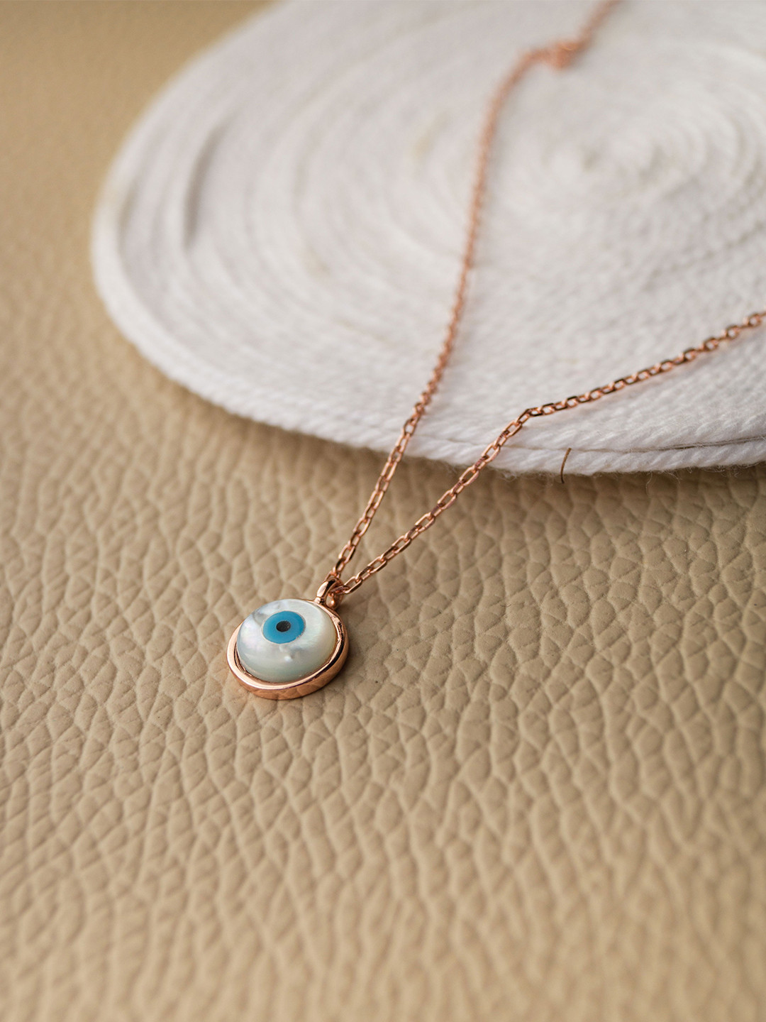MANNASH Rose Gold & White Sterling Silver Rose Gold-Plated Necklace