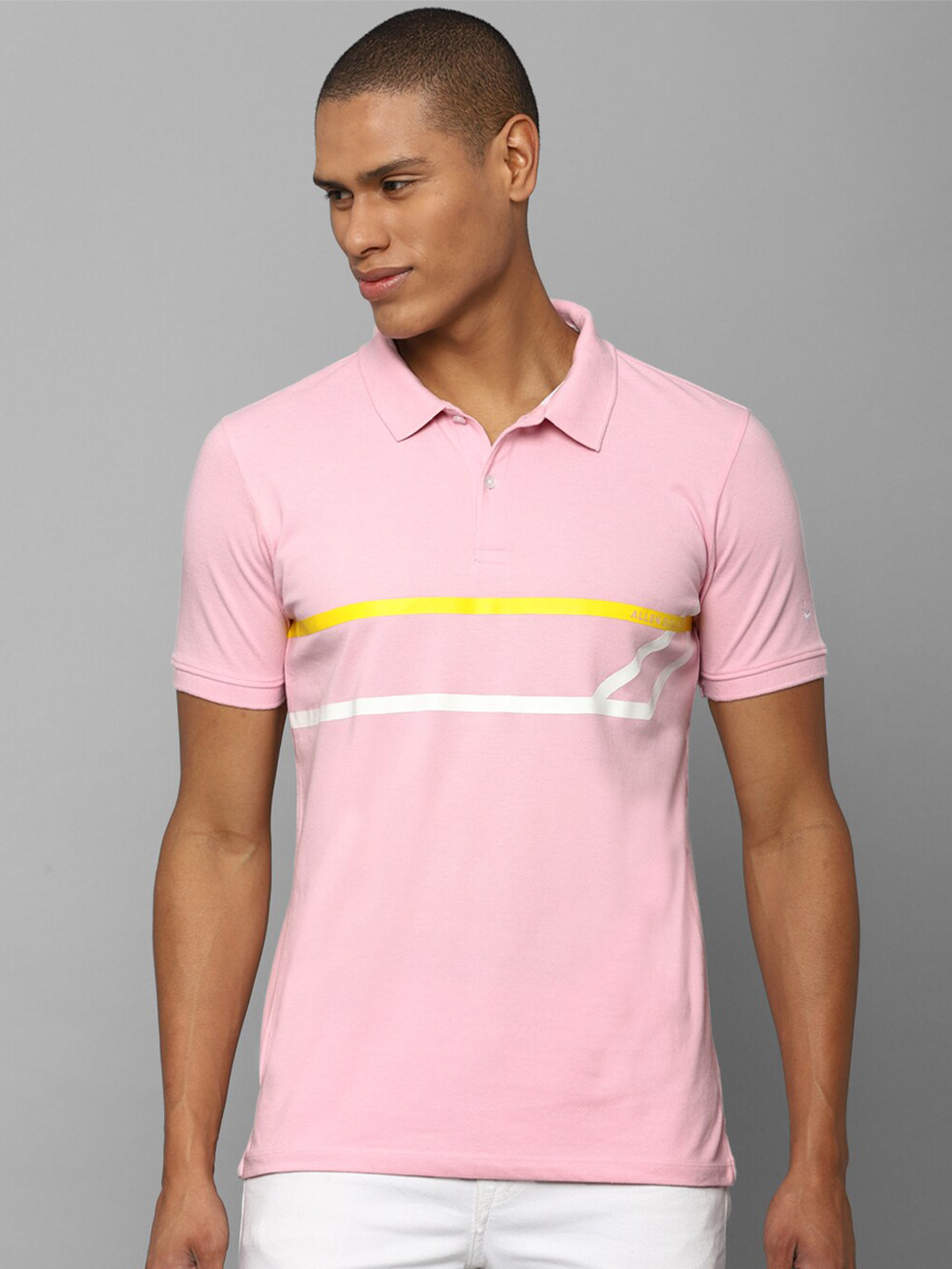 Allen Solly Printed Polo Collar T-shirt