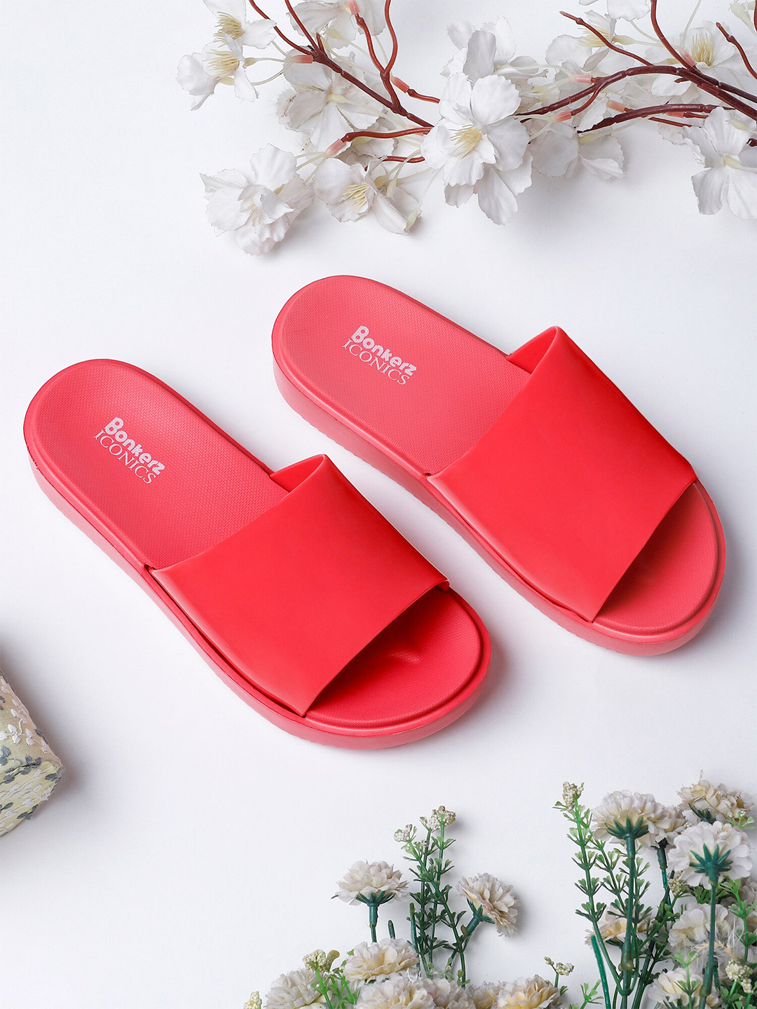 ICONICS Women Rose Croslite Sliders