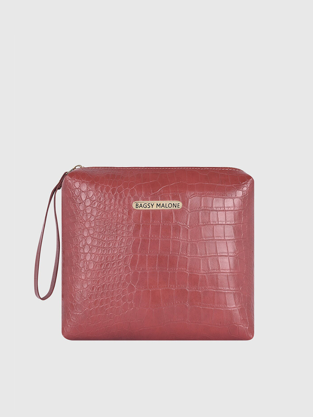 Bagsy Malone Women Red Textured Pouch