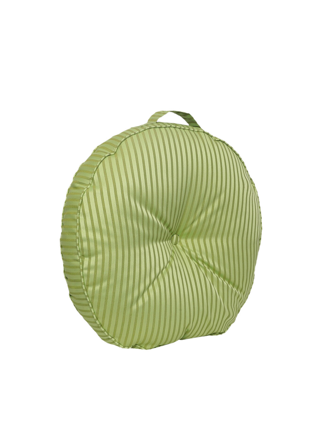 S9home by Seasons Green Striped Round Floor Cushion