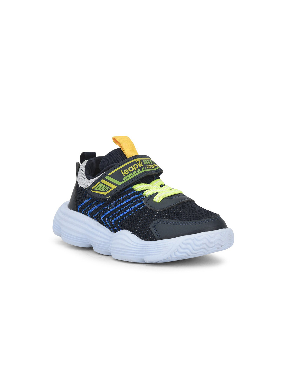 Liberty Kids Navy Blue Mesh Running Non-Marking Sports Shoes