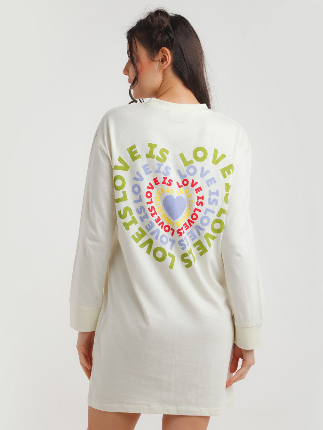 zink Z White T-shirt Dress